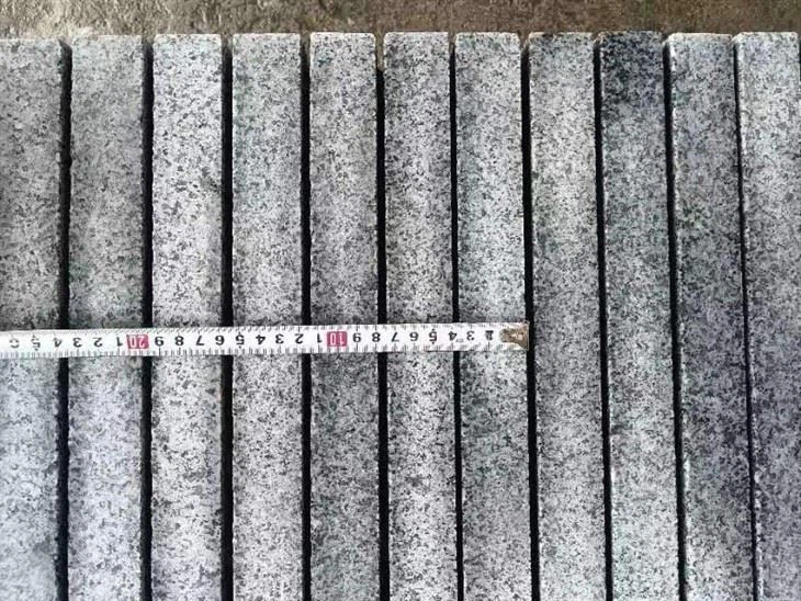 dark grey granite paving slabs