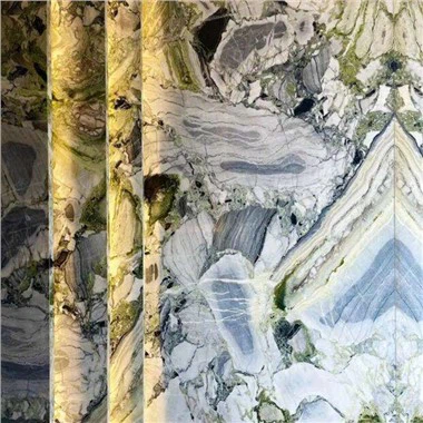 Ķīnas ledus nefrīta marmora plātnes zaļā ledus oniksa marmora flīzes aukstā smaragda marmora galda virsmas tualetes virsmas dekorēšana